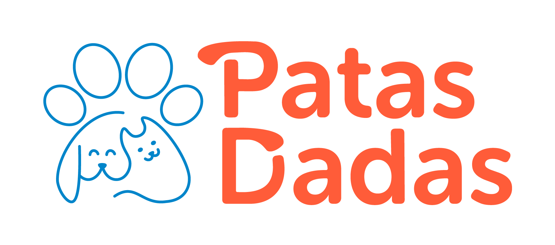 Logo da ong Patas dadas