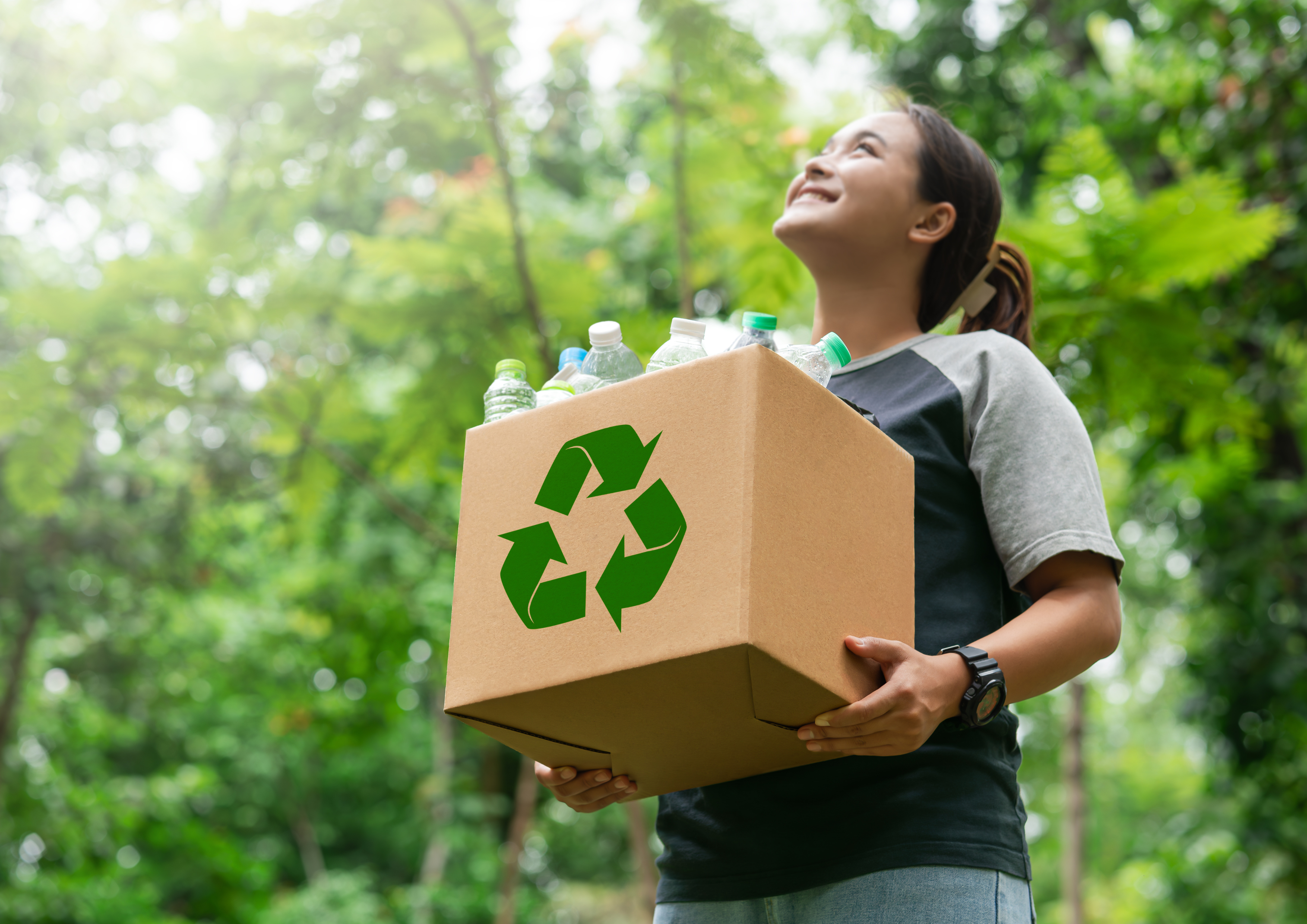 lixeira de reciclagem
